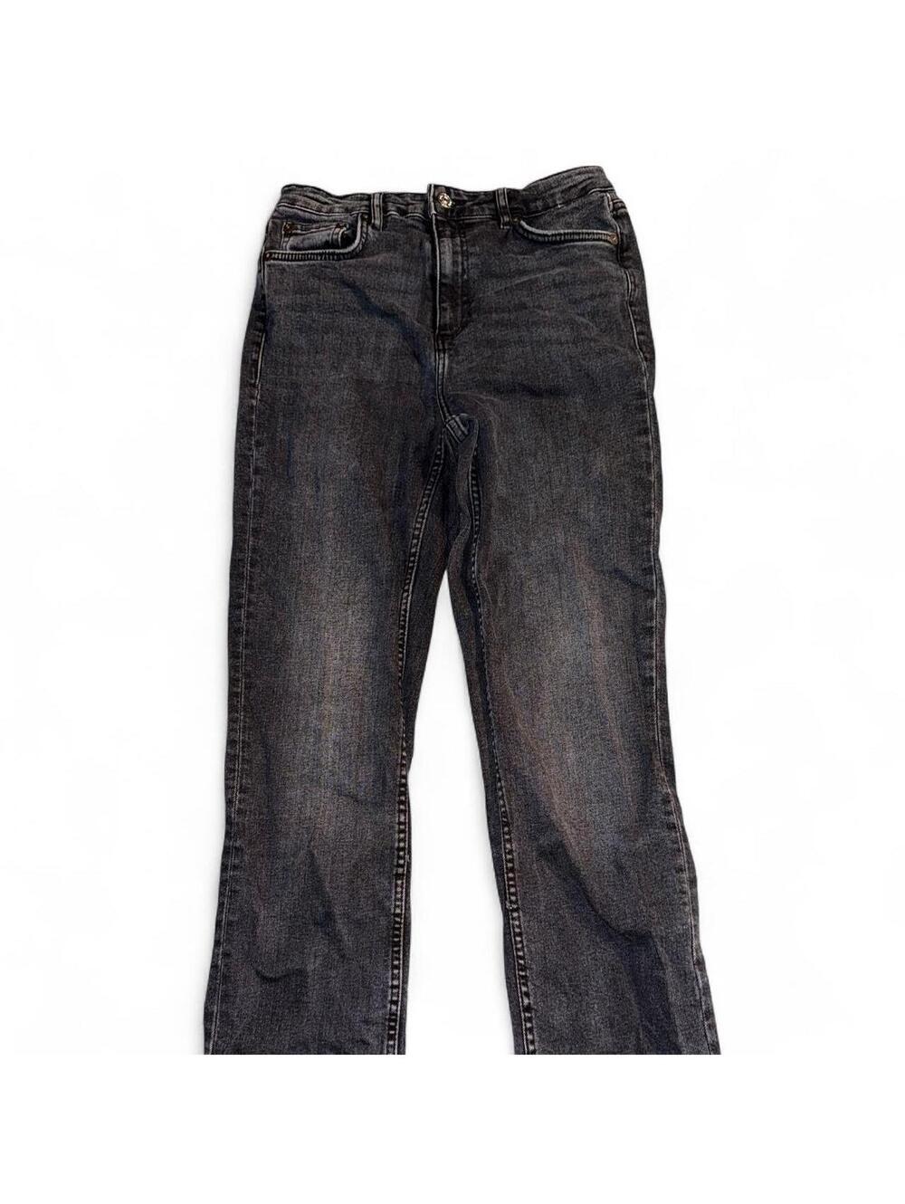 Zara Women's Black and Grey Jeans size 8